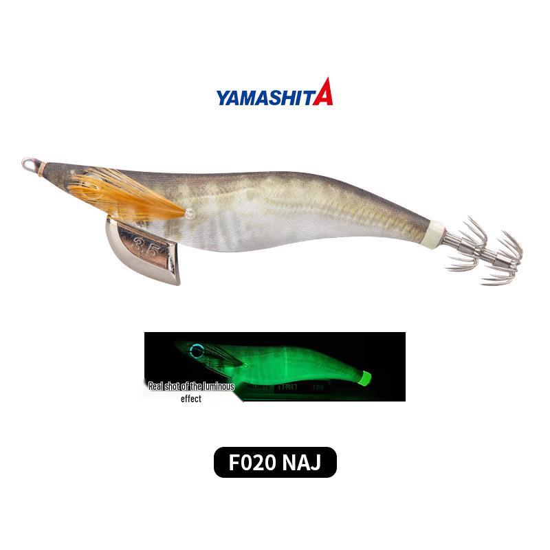 

YAMASHITA F-Series Luminous Eging Squid Lure, Size 2.0-3.5, Blowpipe Design for Superior Squid Catch. 3.5 - 105mm - 20g