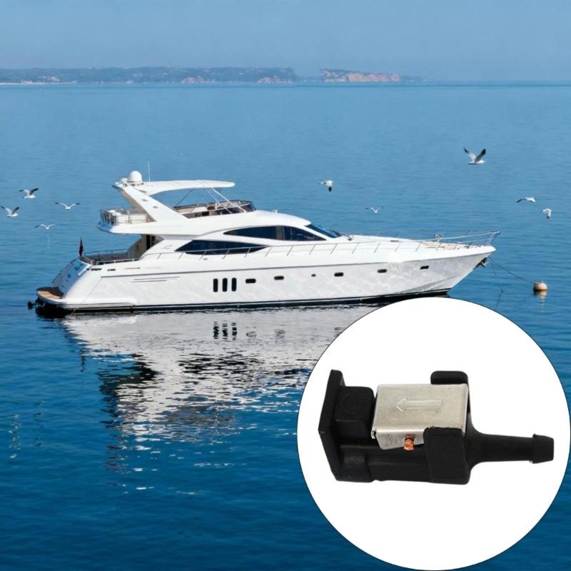 Conector Universal de Manguera de Barco de 6 mm para Línea de Combustible con Doble Sello Resistente a la Corrosión Acoplador para Sistema de Combustible de Motor Fuera de Borda