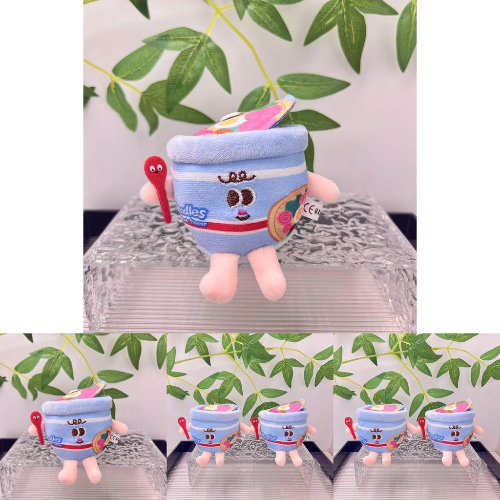 Cute Fast Food Plush Keychain Creative Bag Charm For Lovers With Soft Material