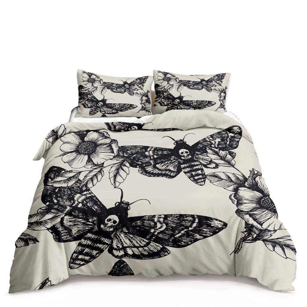 Farmhouse Animal Cow Three-piece Quilt Cover Cow Digital Printing Bedding Set Bed Cover