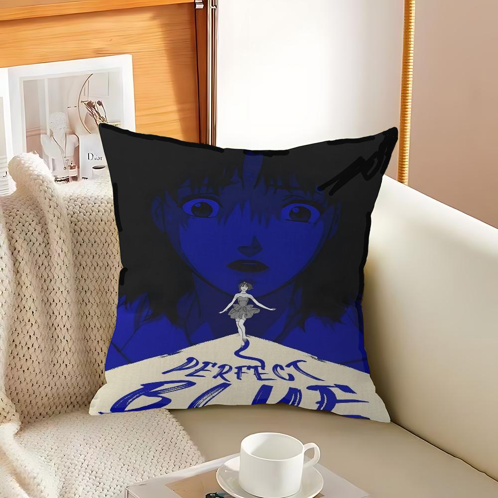 Perfect Blue Anime Office Cushion Pillowcase Car Cushion Cover45X45CM Lumbar Pillowcase Sofa Pillowcover