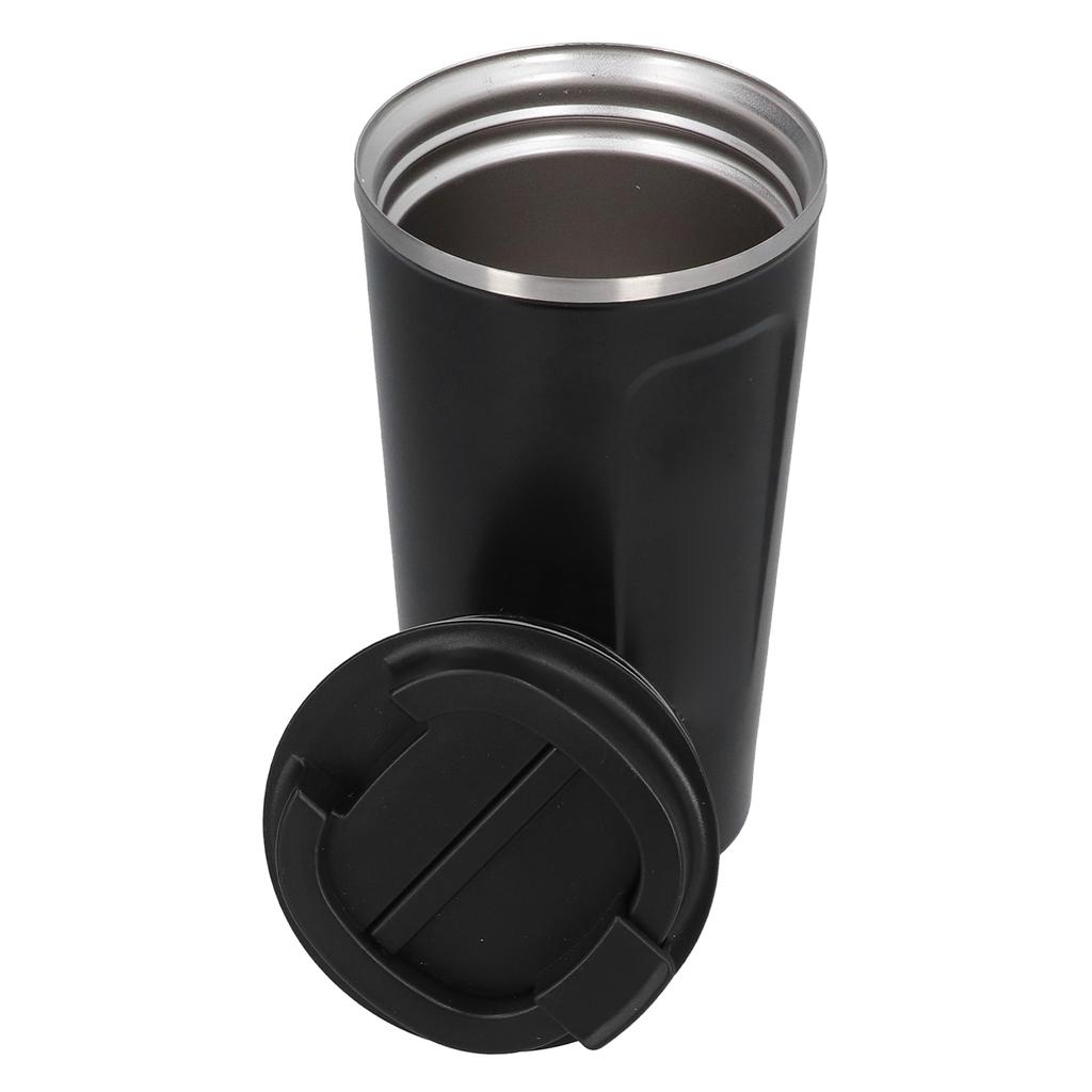 510ml Coffee Cup Double Wall Stainless Steel Insulated Coffee Mug Portable Vacuum Cup for Car Travel Black