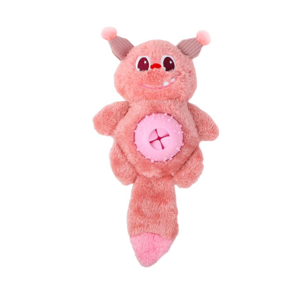 

Bite-resistant Pet Chew Plush Toy Creative Interactive Dog Feeder Pet Leaky Food Toy Gift розовый