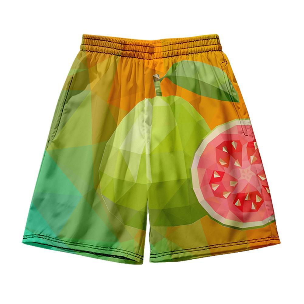 Men s Casual Shorts Outdoor Wear Creative Colorful Fruit 3D Printed Shorts Loose Casual Plus Size Breathable Vacation Style Summer Versatile Shorts S