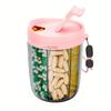 Plastic Pill Dispenser Wide Opening Pill Organizer Box New Pill Container  for Vitamin