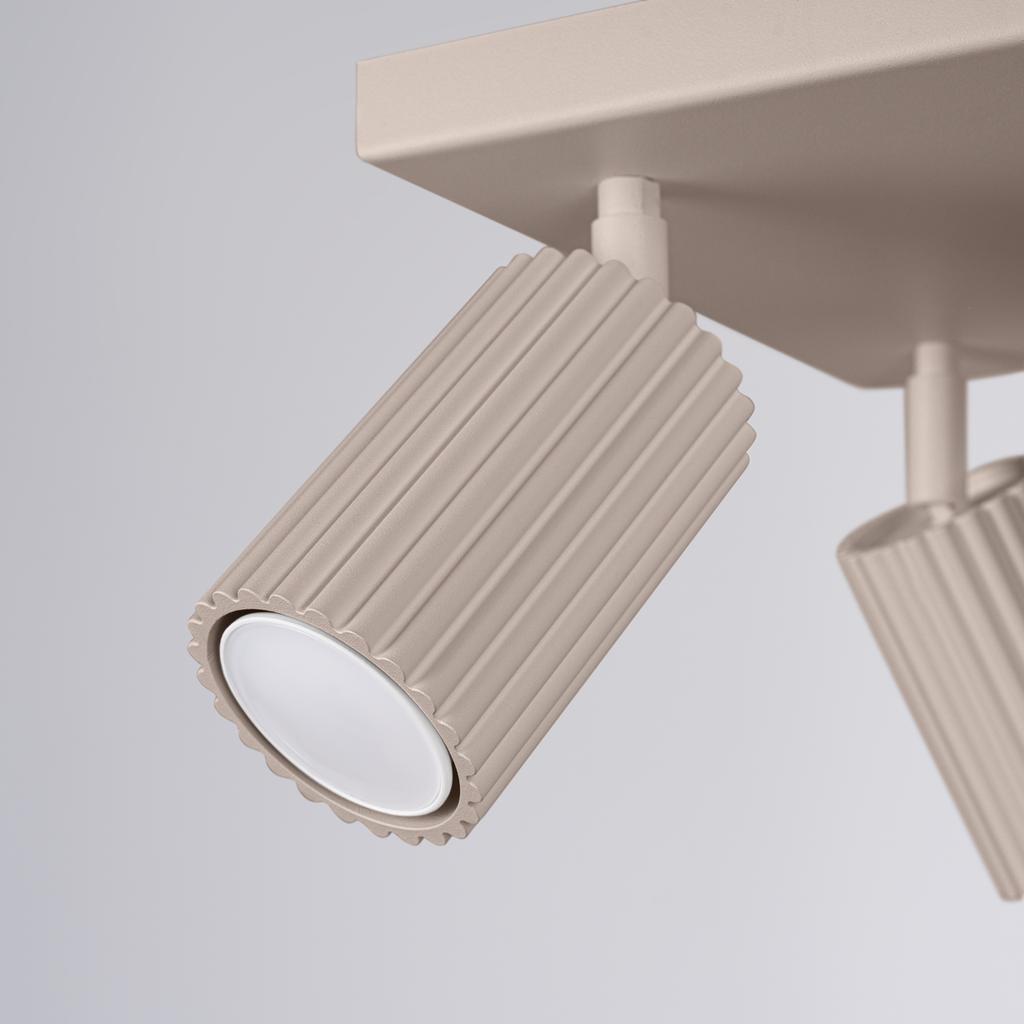 Plafon Karbon 4 Gu10 Taupe Alu Sollux Sl.1769