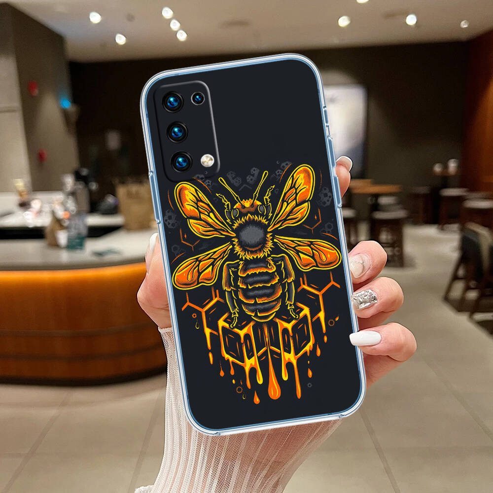 Art Bees Cartoon Phone Case for Motorola G14 G15 G24 G30 G31 G32 G34 G41 G42 G51 G52 G50 G60S G60 G62 G72 G71 G73 G84 G85 G200 E32