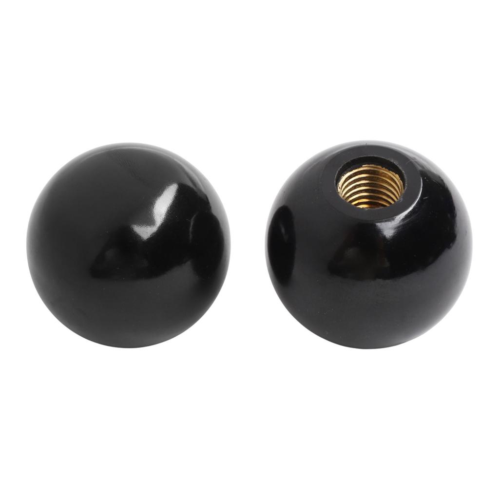 5pcs Black Round Ball Handle Ball Knobs Bakelite Lever Knob M5/M6/M8/M10/M12 Machine Tool Replacement