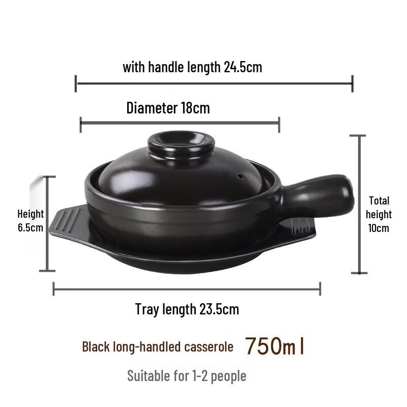 High-Temperature Ceramic Claypot Rice & Noodle Pot