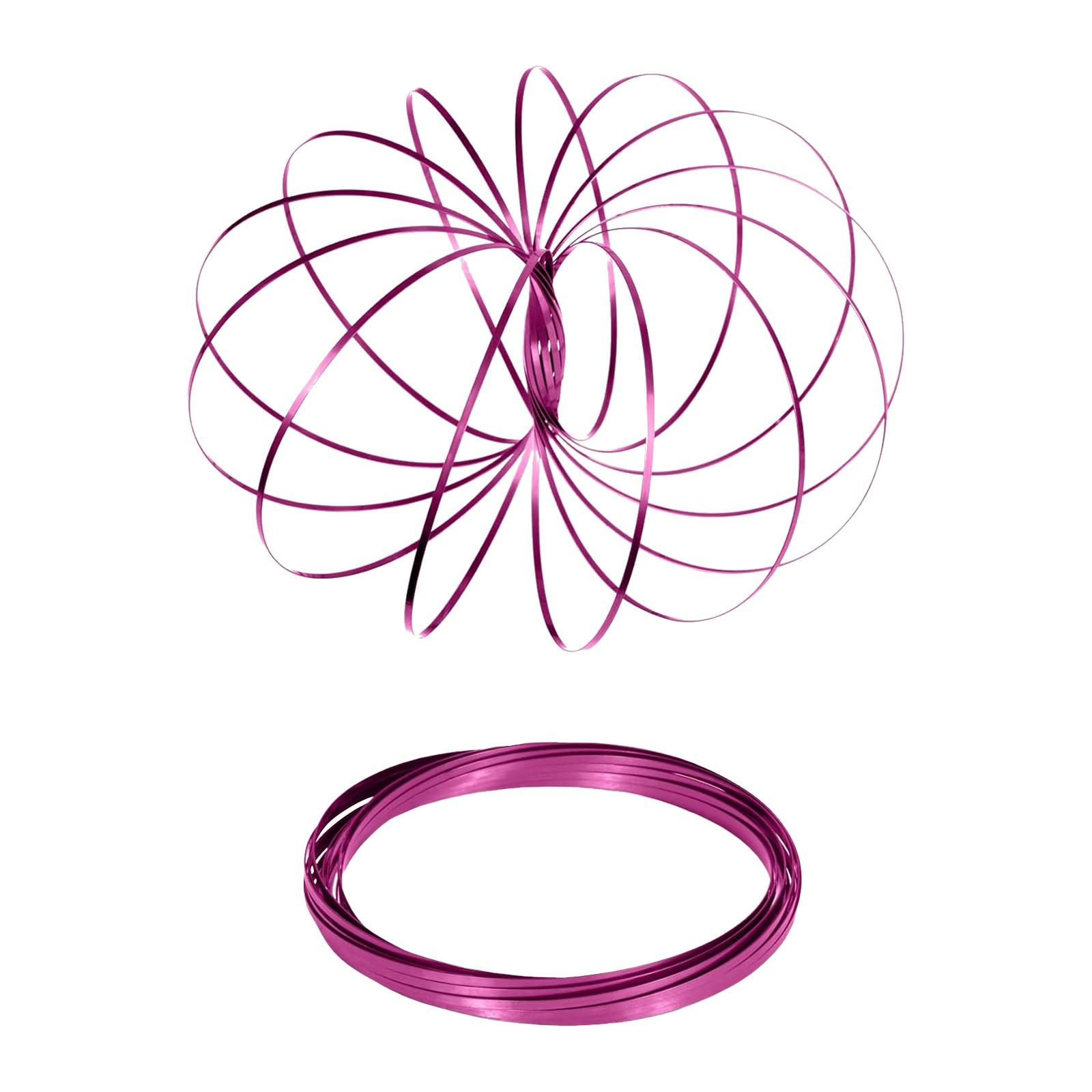 

Stainless Steel Bracelet Metal Armband, 3D Rotating Ring, Mobile Bracelet, One Size гарячі рожевого кольору