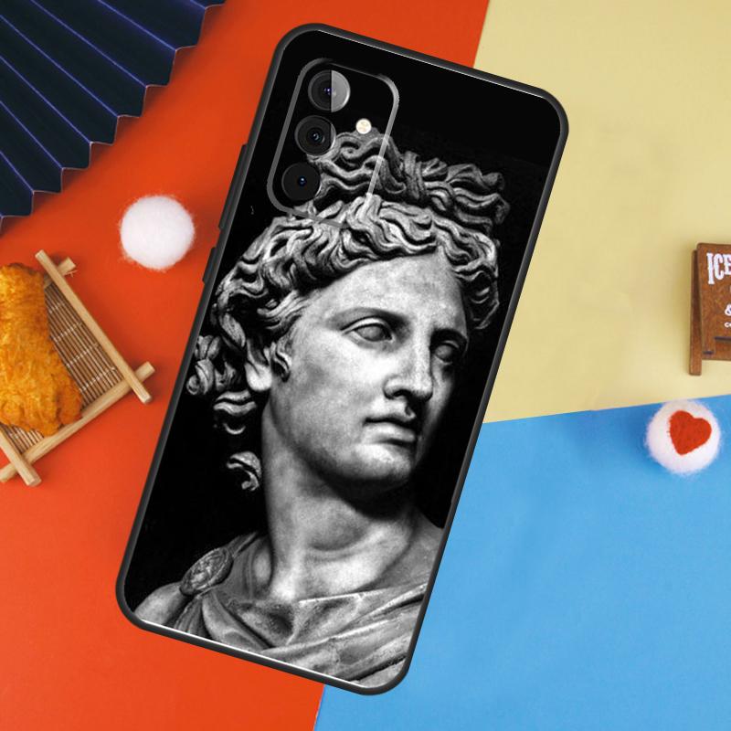 Griechische Gott Statue Gesicht Hülle Für Samsung Galaxy A56 A36 A16 A06 A13 A33 A53 A52 A32 A12 A54 A34 A14 A15 A35 A55 A17