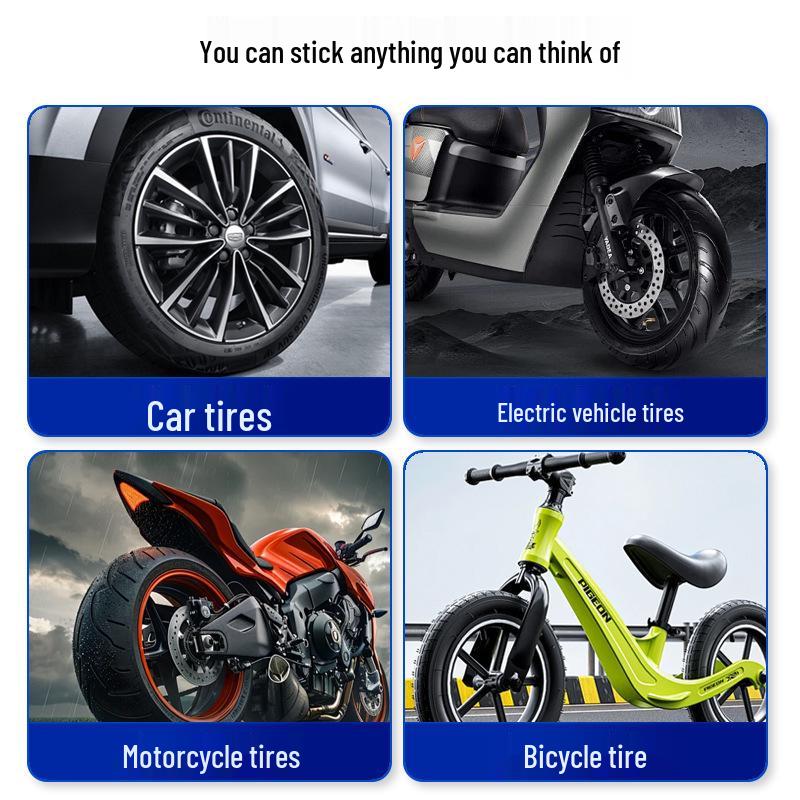 High Viscosity Tire Repair Glue: Durable, Wear-Resistant, for High/Low Temp Cracks & External Damage
