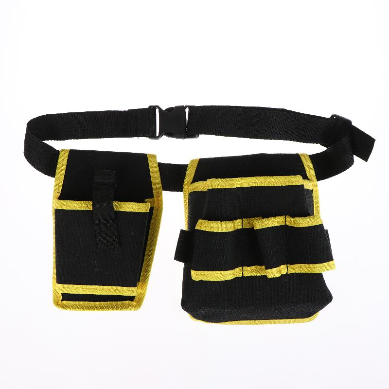 360 Rotating Electrician Tool Bag Waterproof Adjustable Waist Belt Pouch Multiple Pockets Wear-resistant Tools Storage Bag