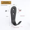 Jinrui Stainless Steel Black Bathroom Hook for Coats and Hats