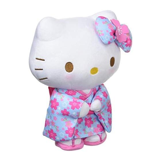 Корпорация Nakajima Sanrio Hello Kitty Sakura Kimono Series светло-голубая плюшевая игрушка размер S 098467-17