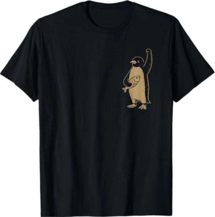 Resist Penguin Activism Graphic Design 2 Side T-Shirt M