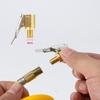 Tire Quick Connector Air Chuck Open Flow Straight Lock Chuck with Clip Durable Copper Construction Tire Inflation Connector