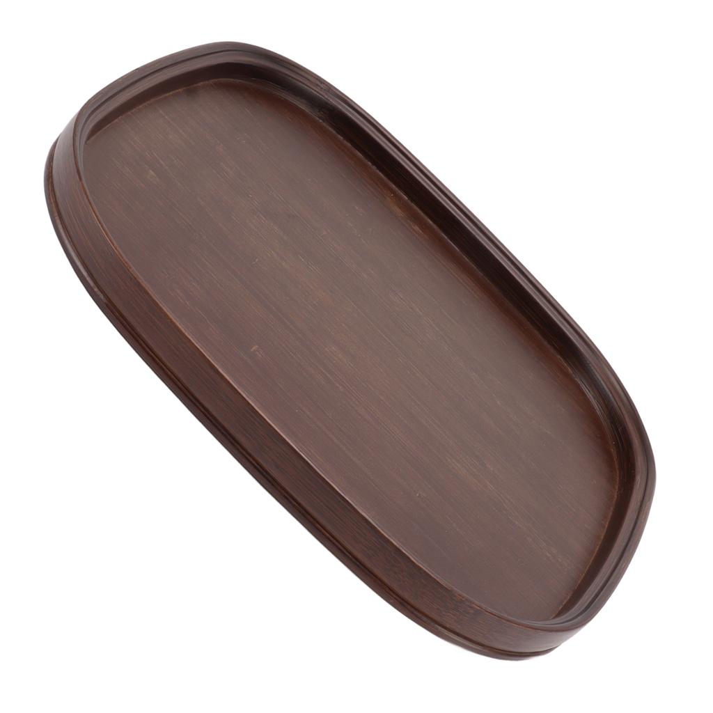 Tea Tray Bamboo Teaboard Refreshment Dried Fruit Teacup Serving Plate Walnut Wood Color S