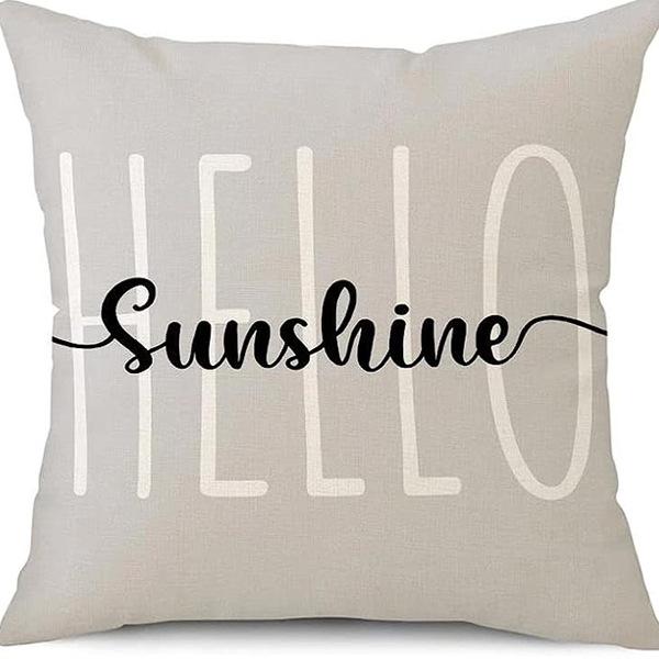 Spring and Summer Pillowcase Bedroom Living Room Sofa Pillowcase Linen Floral Decoration Pillow Cushion