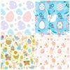 12 Sheets/Pack Easter Egg Rabbit Decorative Hand Account Personalized Diy Background Material Paper