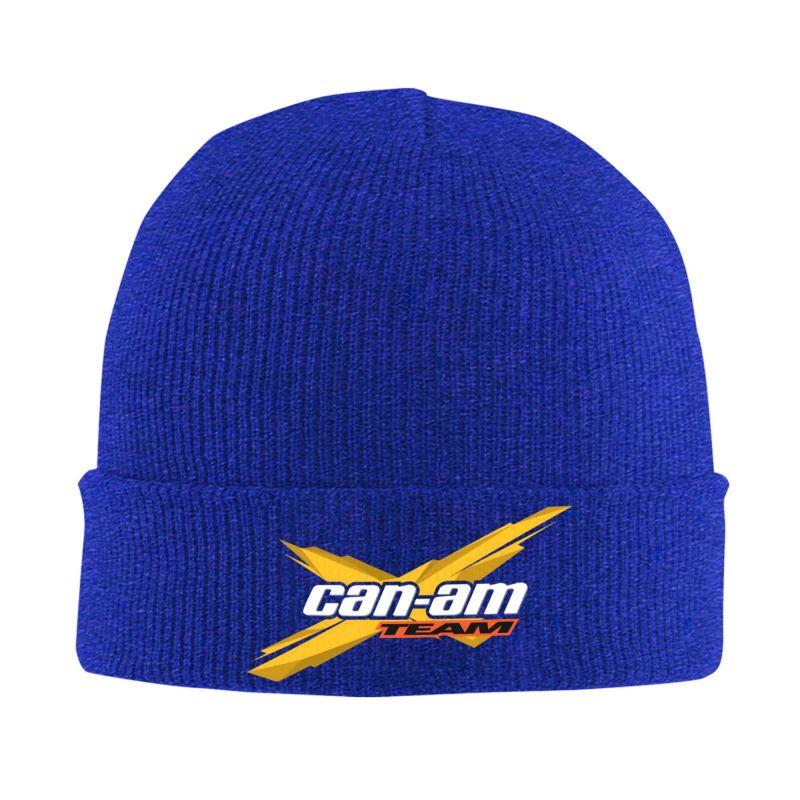 Custom BRP Can Am Logo Print Beanie Hat Adults Knitted Hat Soft Warm Skullies Beanies Cap Autumn Winter Outdoor Bonnet Hats