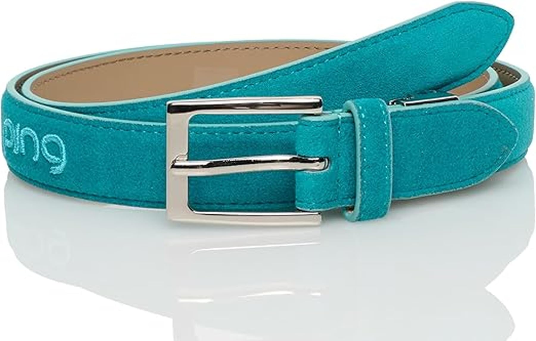 

Женский ремень Ping Apparel из ультразамши с 3D-вышивкой, Гольф, 622-4282890, Синий, FR