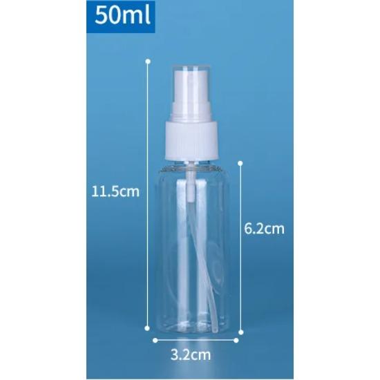 3pcslot Refillable 30ml 50ml 100ml Clear PET Plastic Portable Spray Bottle Empty Perfume Container