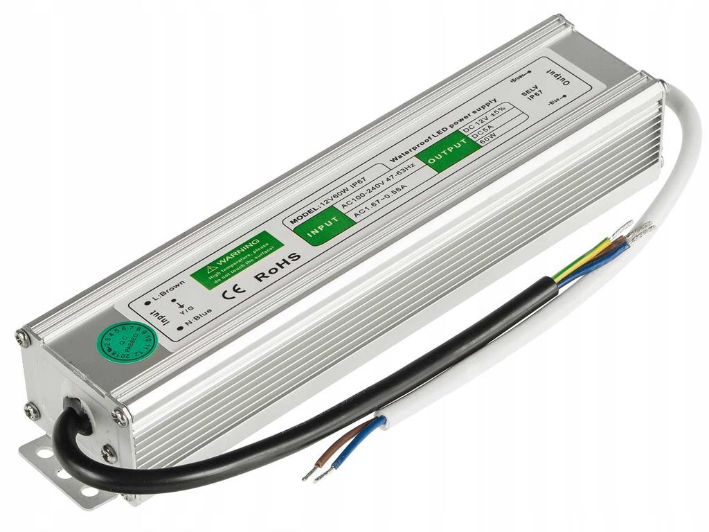 Zasilacz Led 12V Ip65 60W Ecolight