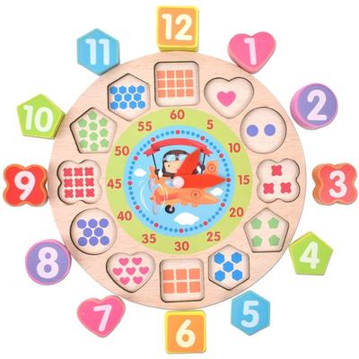 Set puzzle orologio a forma di legno Oz Toy Tick Tock Tock YMF5023 Giocattoli per bambini coreani