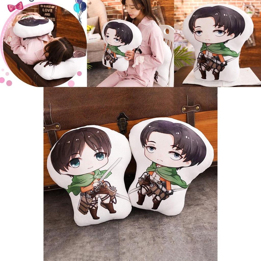 On Titan Attack Manga Peripheral Plush Doll Eren Mikas Cushion Toys Stuffed