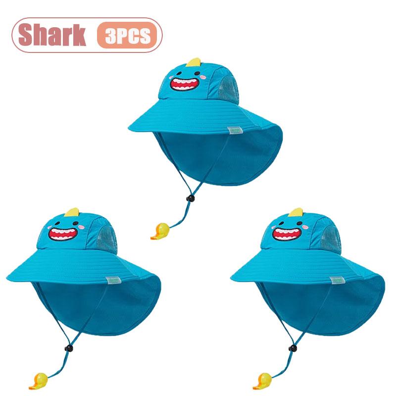1-10 STuks Zomer Kinderen UV Bescherming Zon Hoed Baby Peuter Bucket Hoed Brede Rand Ademend Buiten Pet voor Jongens Meisjes