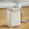 4pcs Plastic Food Storage Container - Circular Transparent Food Storage Set, Suitable for Grains, Rice, Flour