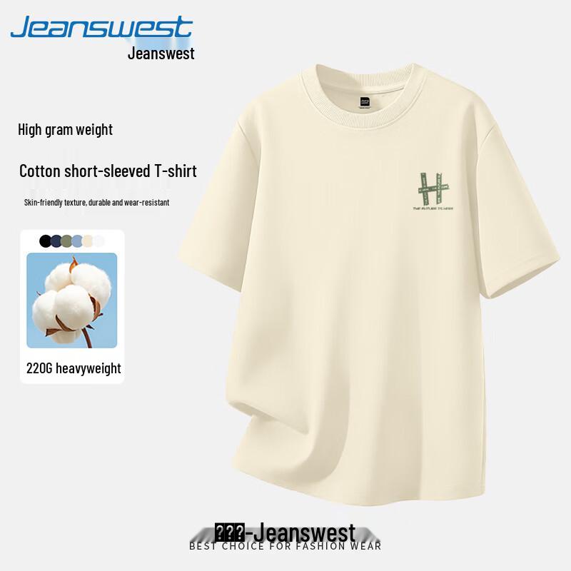 

Jeanswest Men s 220G Pure Cotton Loose Fit T-Shirt 2XL
