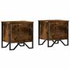 VidaXL Bedside Tables 2 Pcs Smoked Oak 40x30x40 Cm Engineered Wood, Side Table, Bedside Cabinet, Side Table 848519