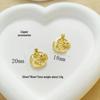 European & American Gold-Plated Moon Star Copper Pendant Necklace for Women