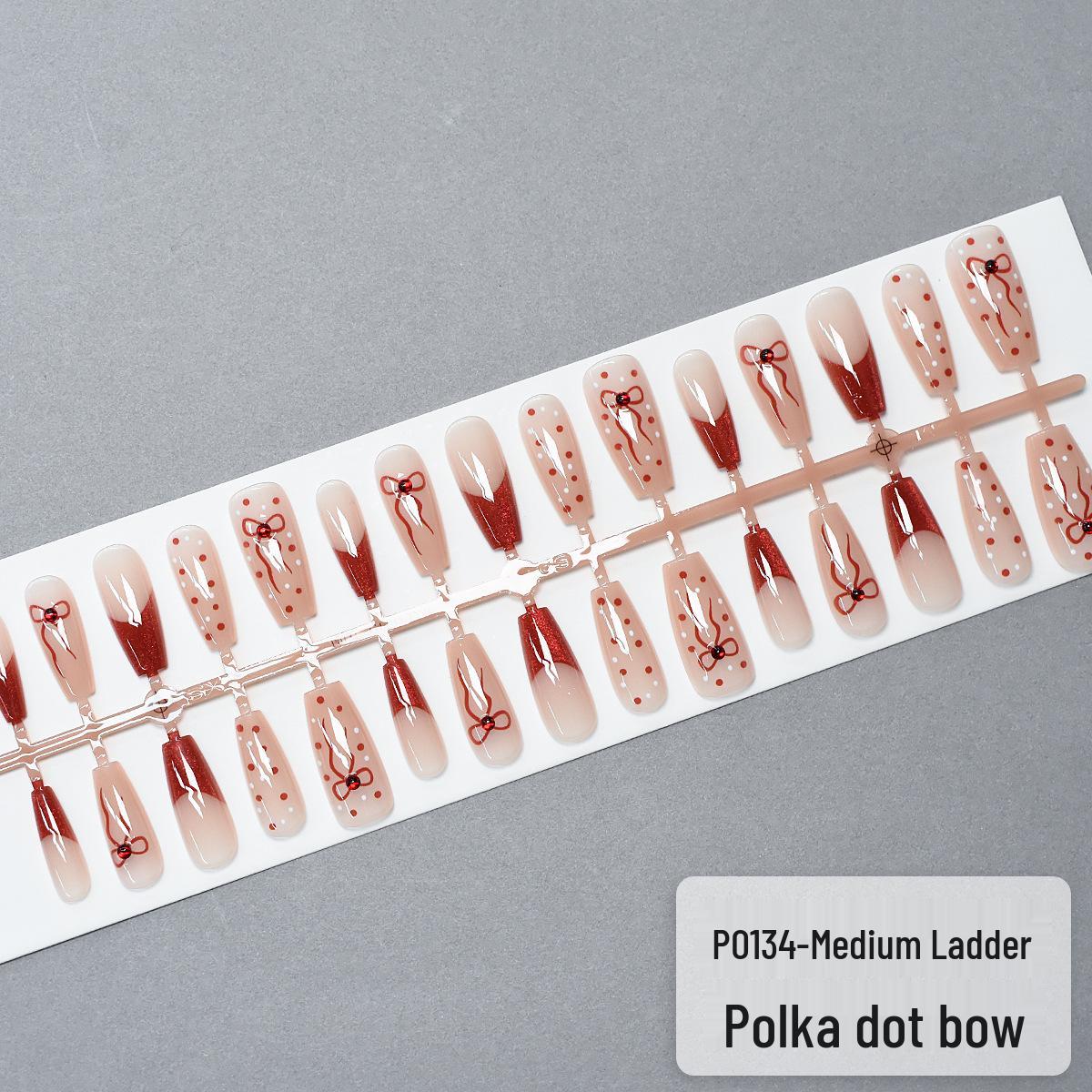 

Набор из 30 ногтей-инфлюенсеров «Французский кошачий глаз», с кристаллами, в горошек и с бабочками (хз/с/м)