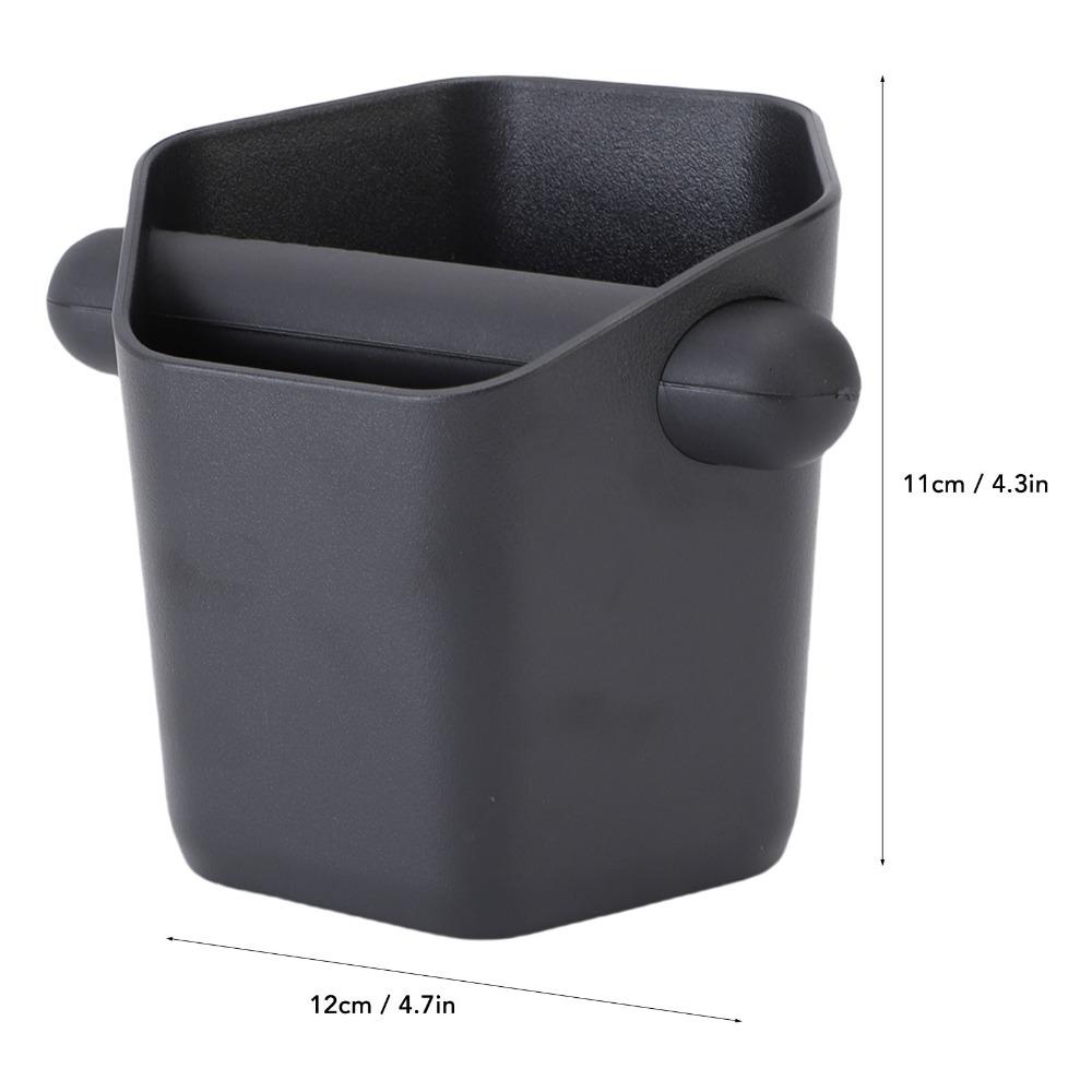 580ML Capacity Coffee Knock Box ABS Material Mini Knock Box Large Coffee Ground Knock Box  Home Use чёрный