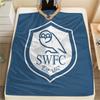 Coperta in Flanella con Motivo Sheffield Wednesday FC, Alta qualità Confortevole per Tutte le Stagioni, Arredamento per la Casa, Calore e Comfort, Perfetta per Regali.