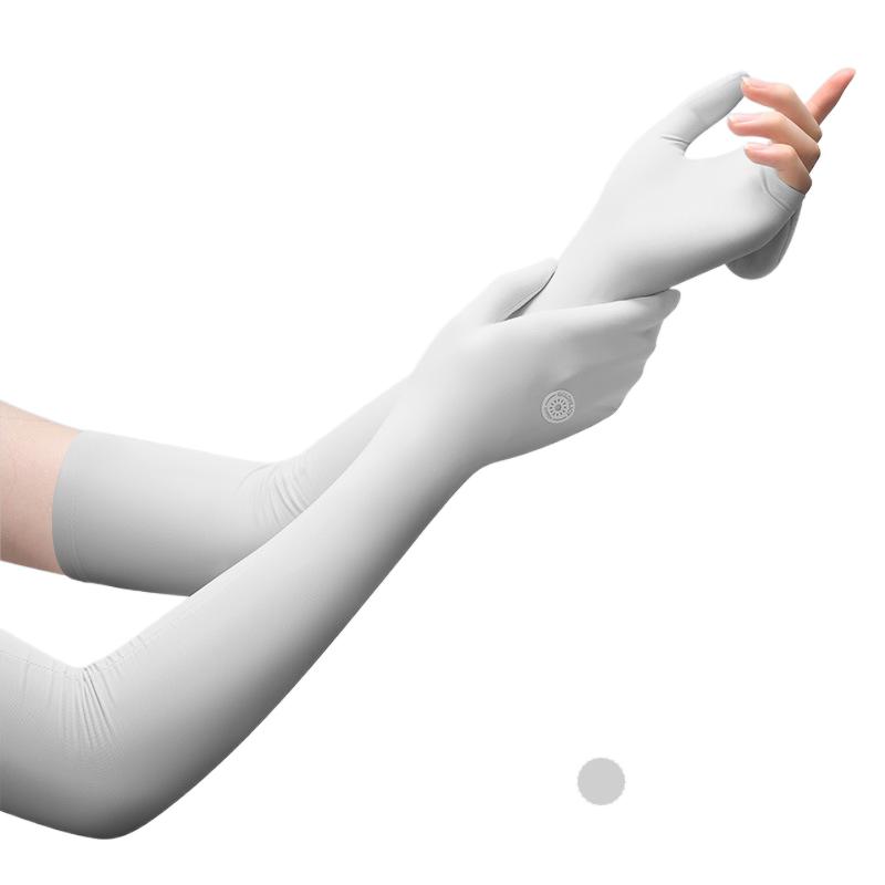 Summer Sun Protection Sleeve Women Outdoor Driving Riding Uv Long Breathable Arm Ice Silk Sleeves