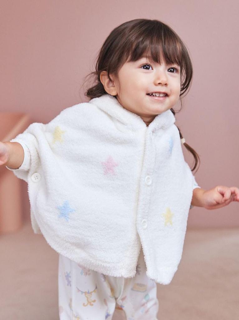 BABY Airy Moco Colorful Star Poncho PBNT259162OWHT80