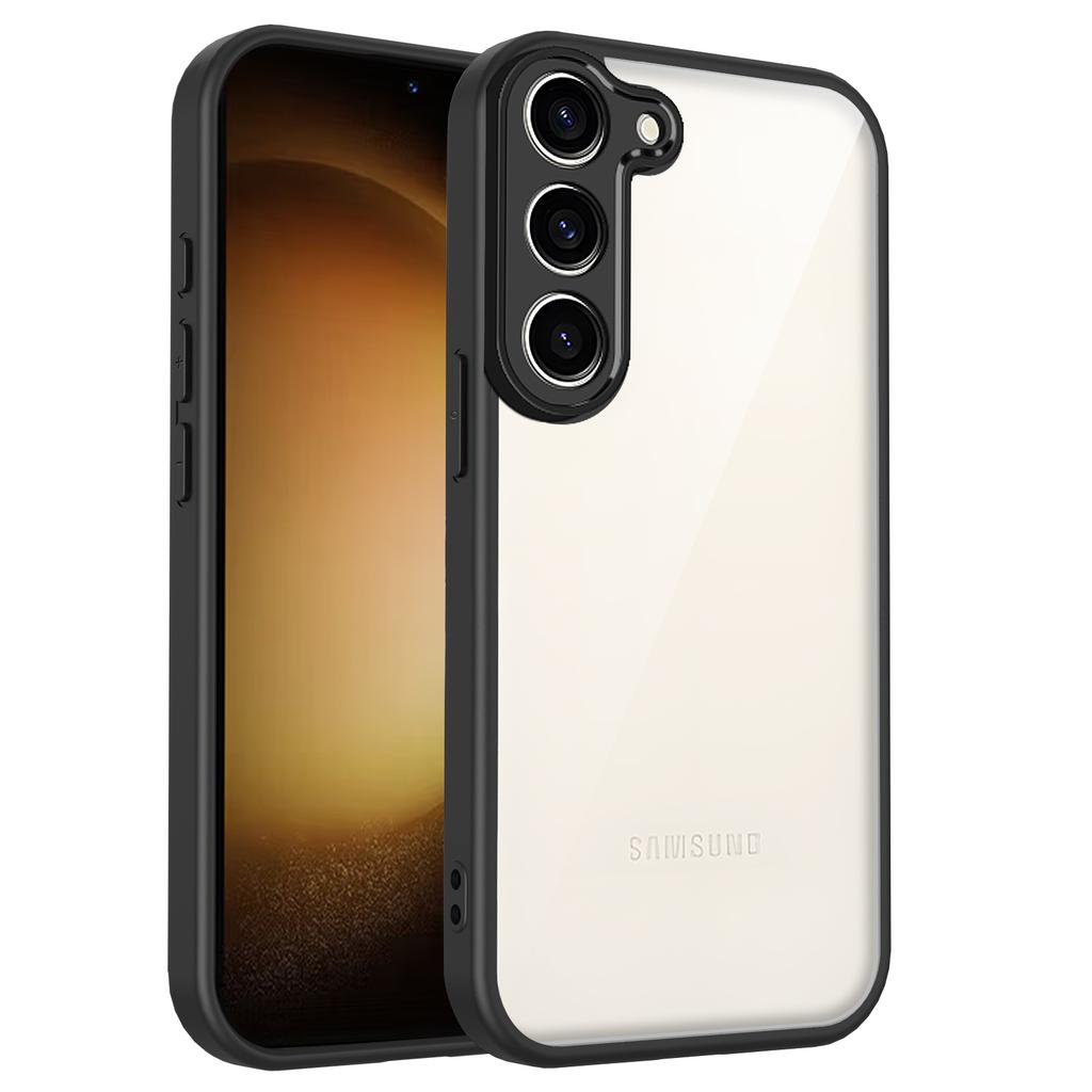For Samsung Galaxy S23 Case Matte Skin Touch Clear PC+TPU Shockproof Phone Back Cover