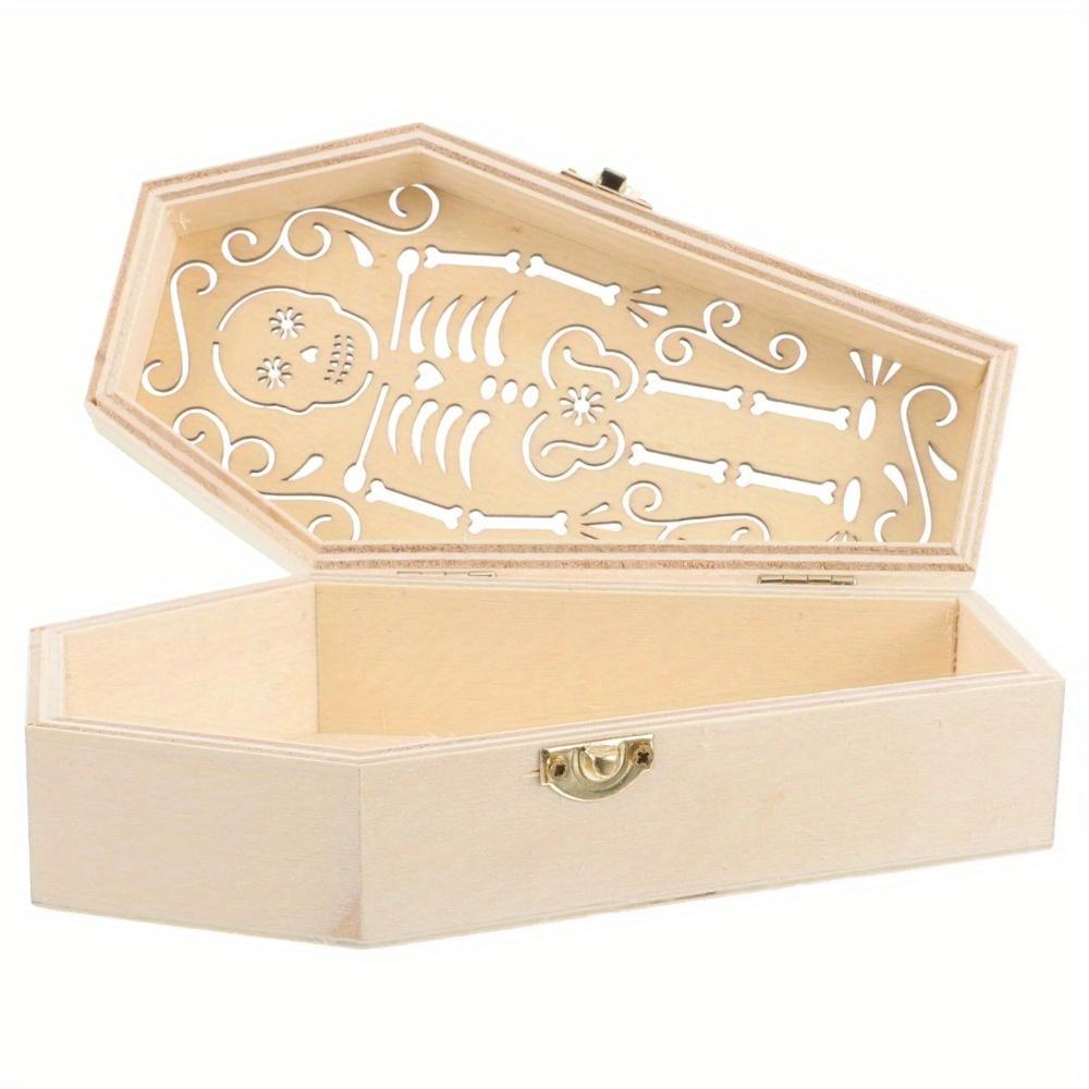 1pc Coffin shaped pet urn Halloween party decoration funny candy box jewelry ring jewelry box