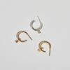 BONAFIDE JEWELRY Solid Ball-Up Hoop Earrings