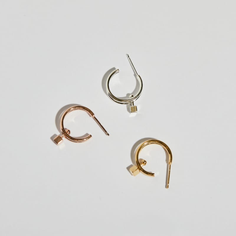 BONAFIDE JEWELRY Solid Ball-Up Hoop Earrings