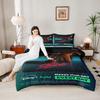 The Shards FX Hulu TV Poster Quilt Cover Set 3 Piece with 2 Pillowcases for College Dorm Bedding