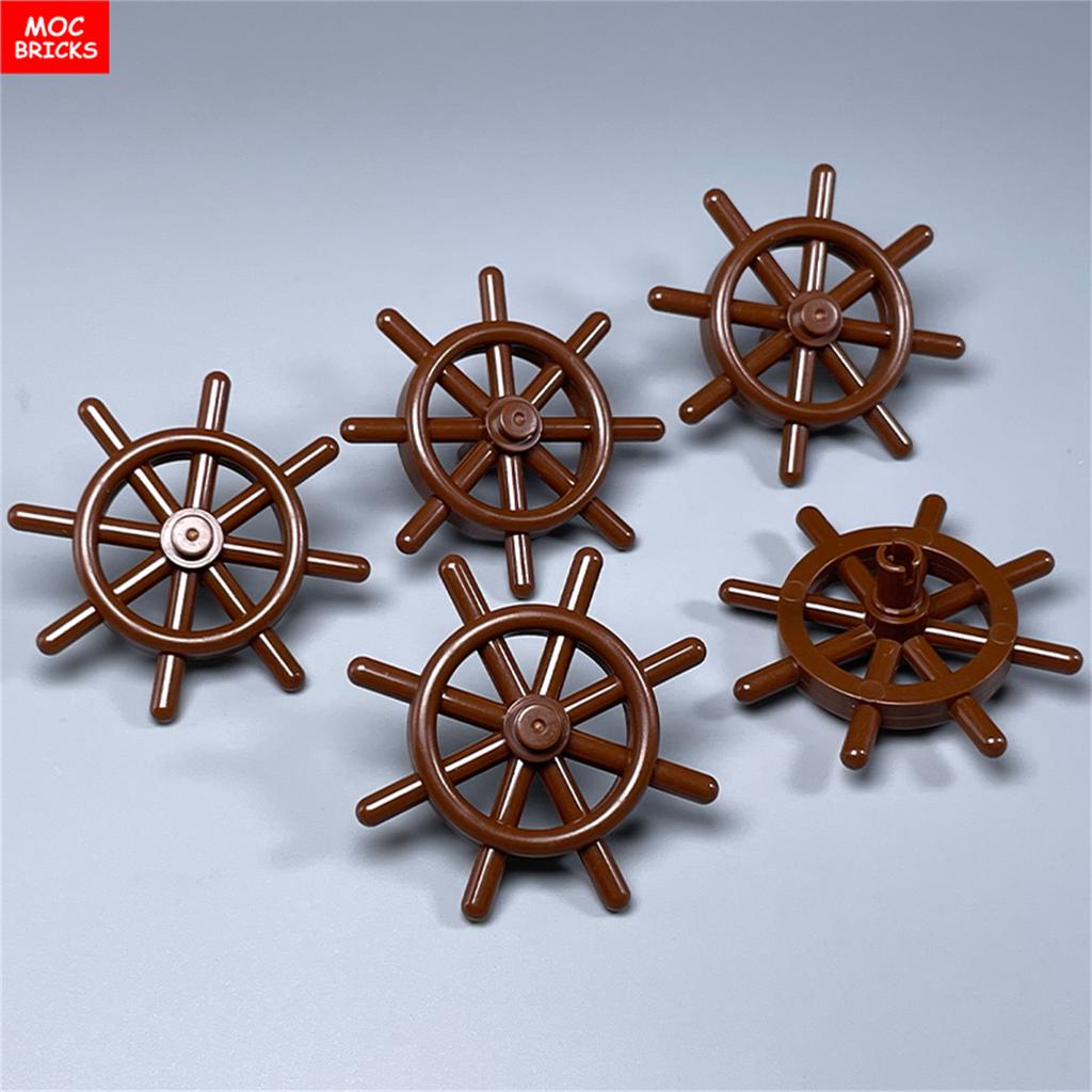 MOC Bricks Dugout Canoe Oar Ship Boat Camp Cabin Pirate Scene Accessory Military Assembled Building Block Accessories Kids Toys