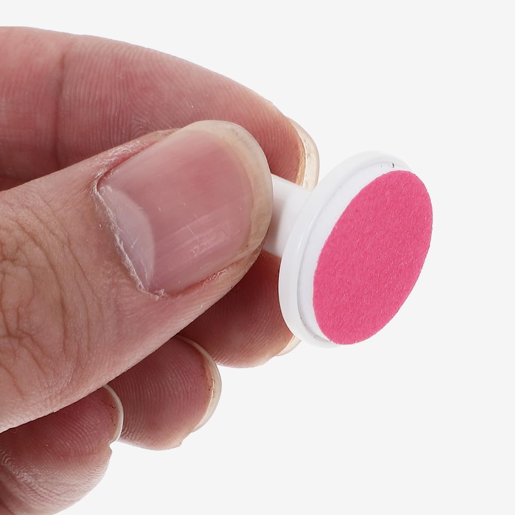 24 Pcs Baby Electric Nail File Replacement Pads - Safe and Easy-to-Use Nail Trimmer Heads for 12+ Months - Red Sandpaper Grinding Heads for Smooth