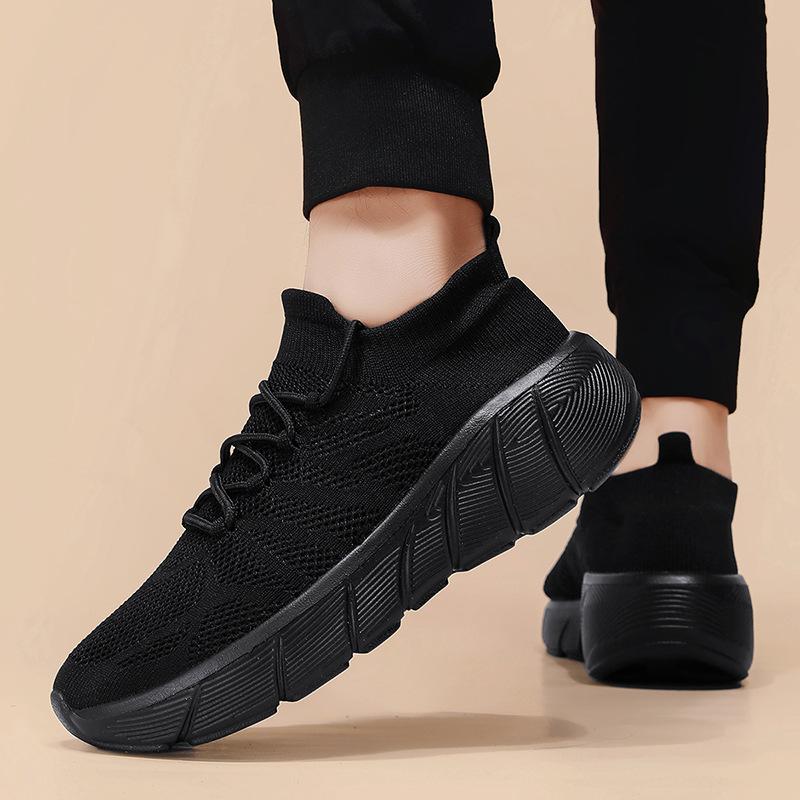 Nowe skarpety buty męskie i damskie codzienne buty dla par platforma studenckie moda wszechstronne tkane na wierzchu buty sportowe męskie