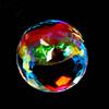 A++ Rainbow Mystic Quartz Round Cut Lab-Created 65 Ct Loose Gemstone
