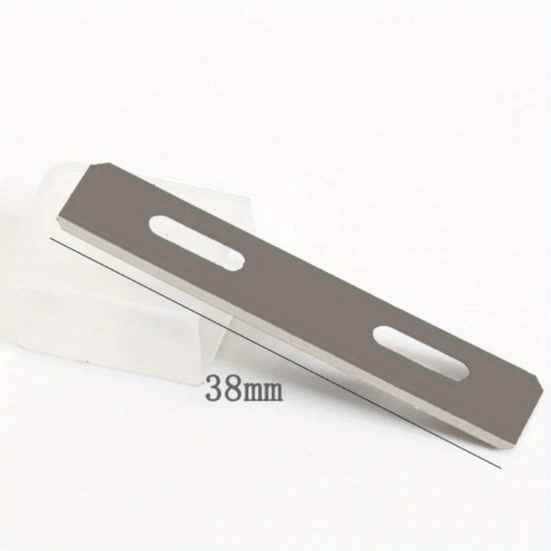 10Pcs Stainless Steel Replacement Blades for DIY Leather Craft Skiver Safety Strander Lace Maker Tool
